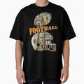 Football And Helmet Made Out Money T-Shirt - Minimalist Print Unisex - T-Shirt, Sweatshirt, Hoodie