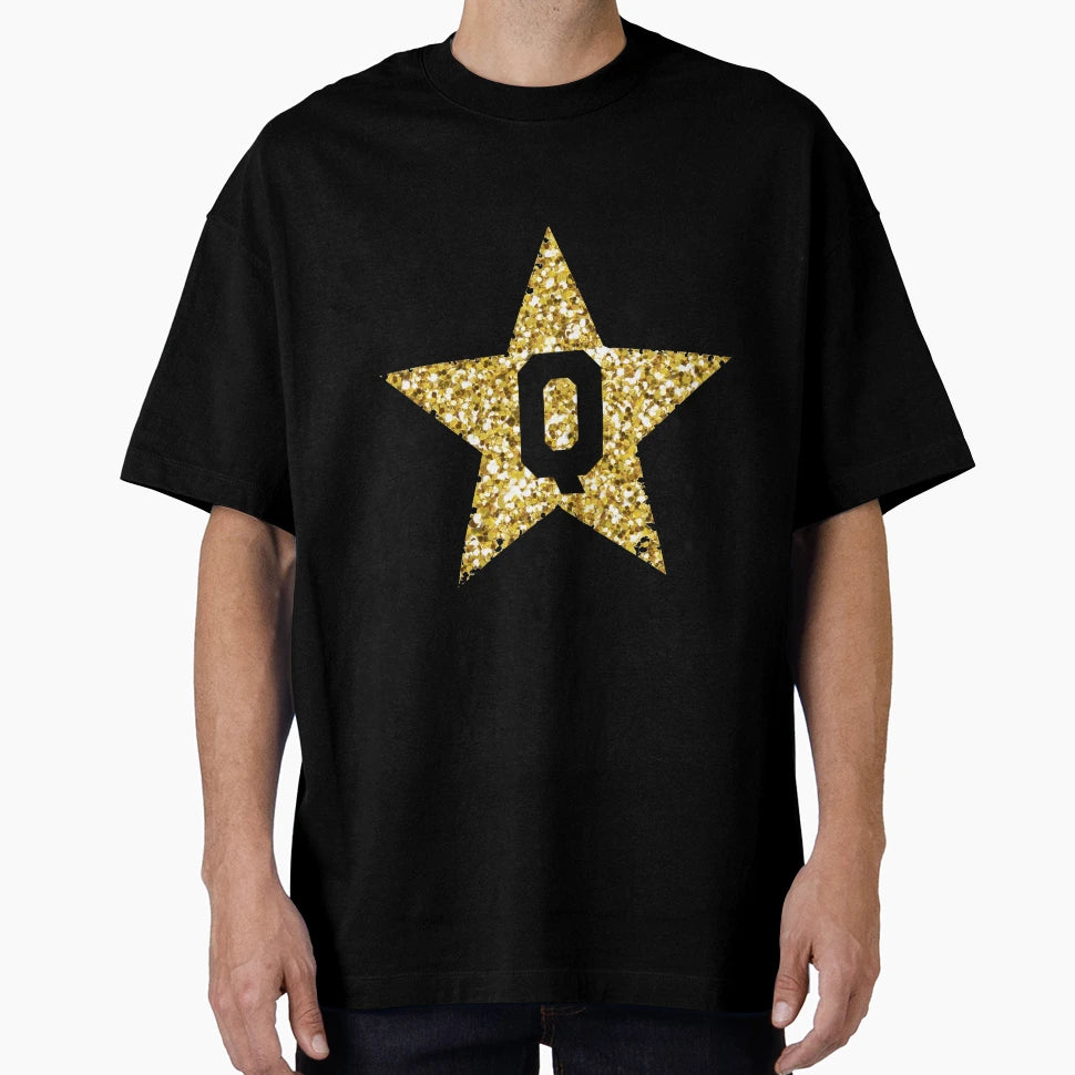 Q Gold Star T-Shirt - Aesthetic Graphic Men Women - T-Shirt, Sweatshirt, Hoodie