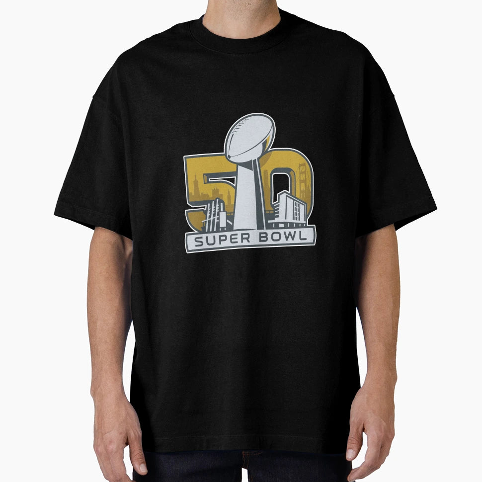 Super Bowl 50 Tshirts Super Bowl 50 T-Shirt - Aesthetic Graphic for Adults - T-Shirt, Sweatshirt, Hoodie