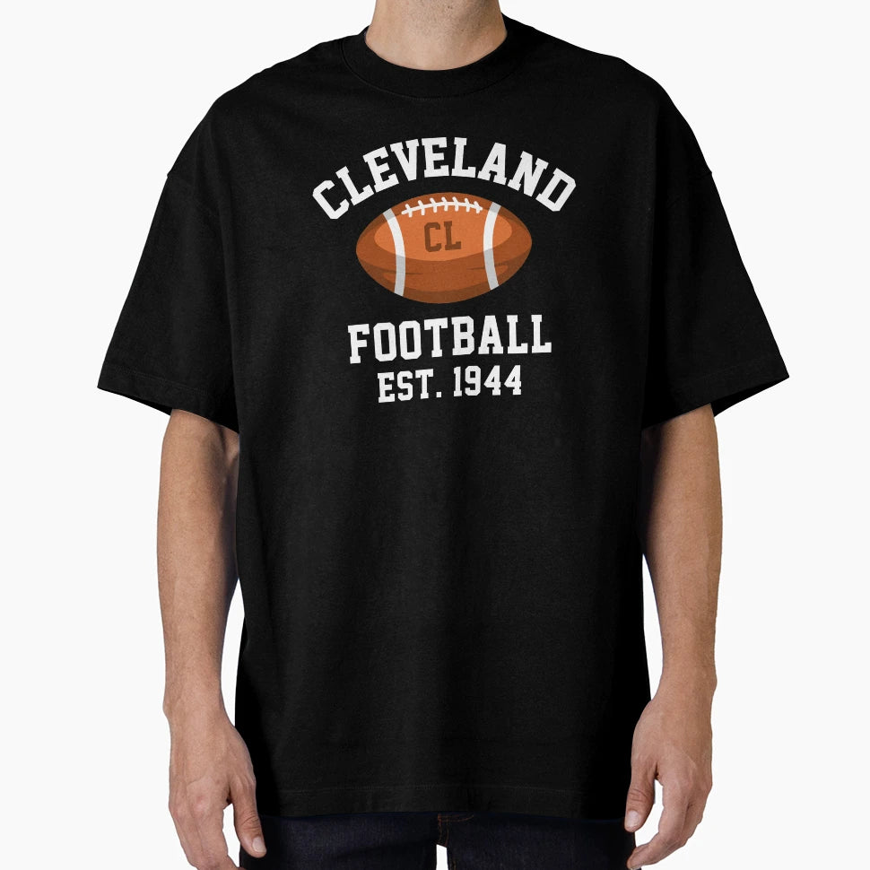 Cleveland Football T-Shirt - Streetwear Style for Adults - T-Shirt, Sweatshirt, Hoodie
