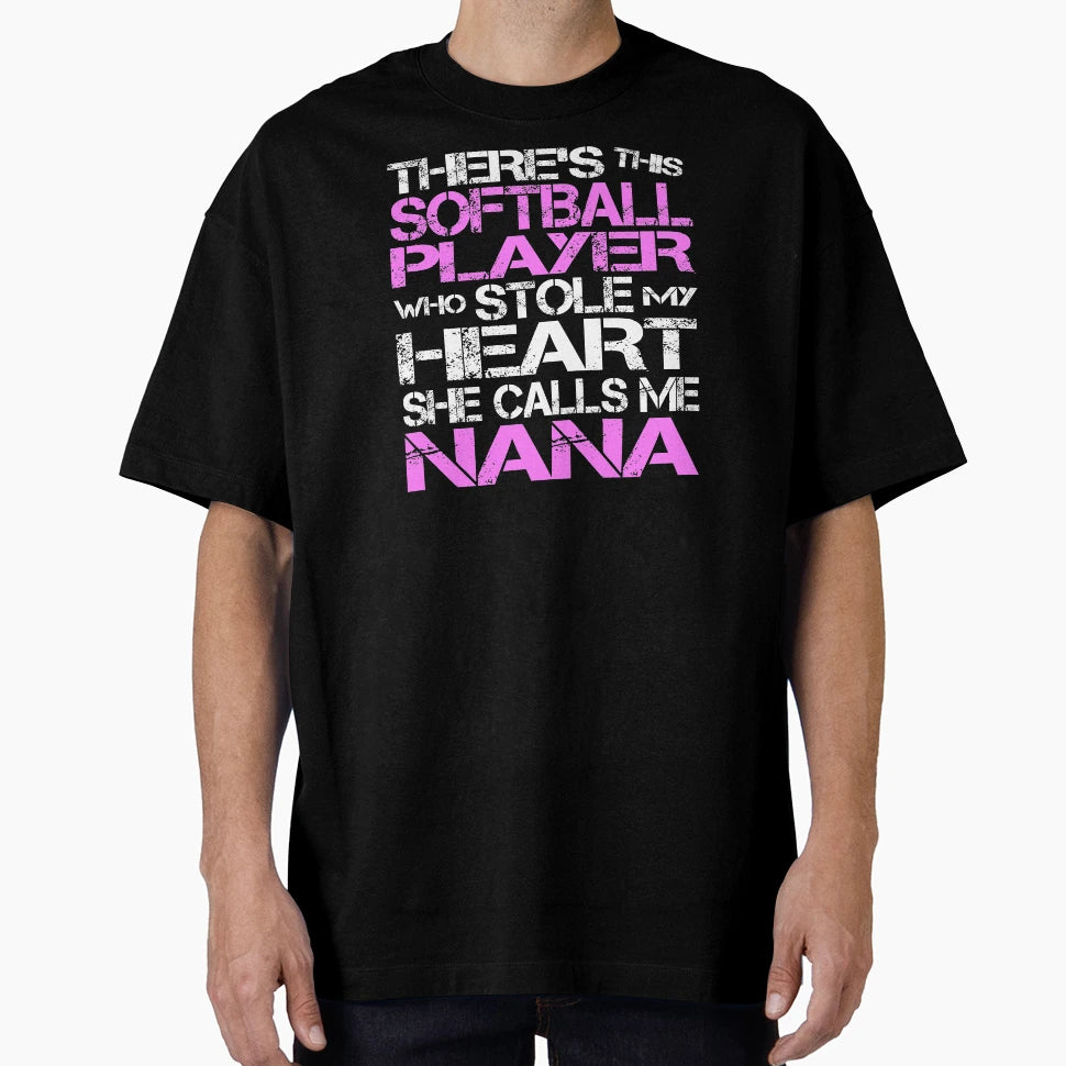 Theres This Softball Player Who Stole T-Shirt - Trendy Graphic for Adults - T-Shirt, Sweatshirt, Hoodie