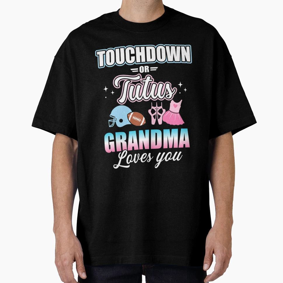 Gender Reveal Touchdowns Tutus T-Shirt - Novelty Apparel for Adults - T-Shirt, Sweatshirt, Hoodie