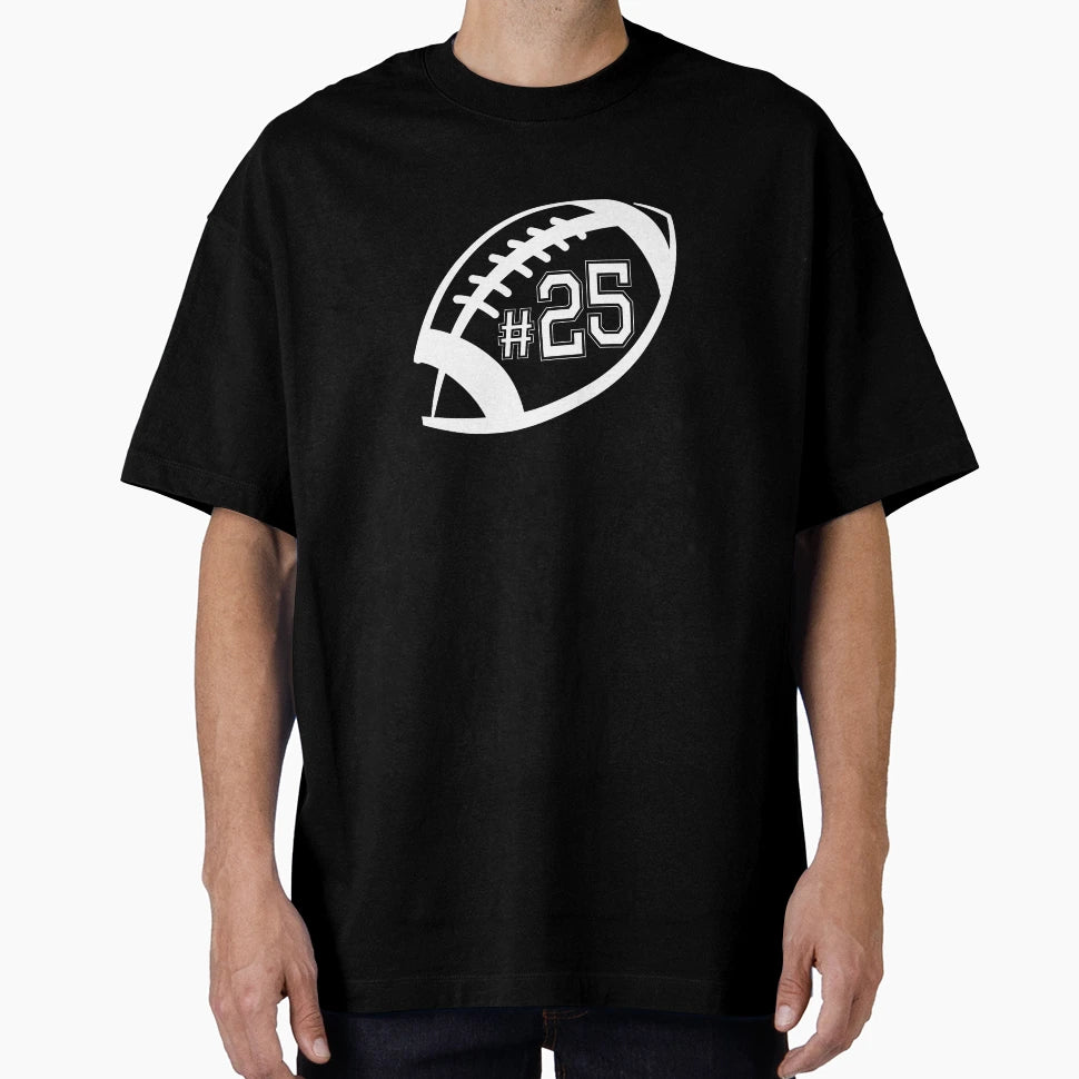American Football No 25 T-Shirt - Fun Novelty Design for Adults - T-Shirt, Sweatshirt, Hoodie