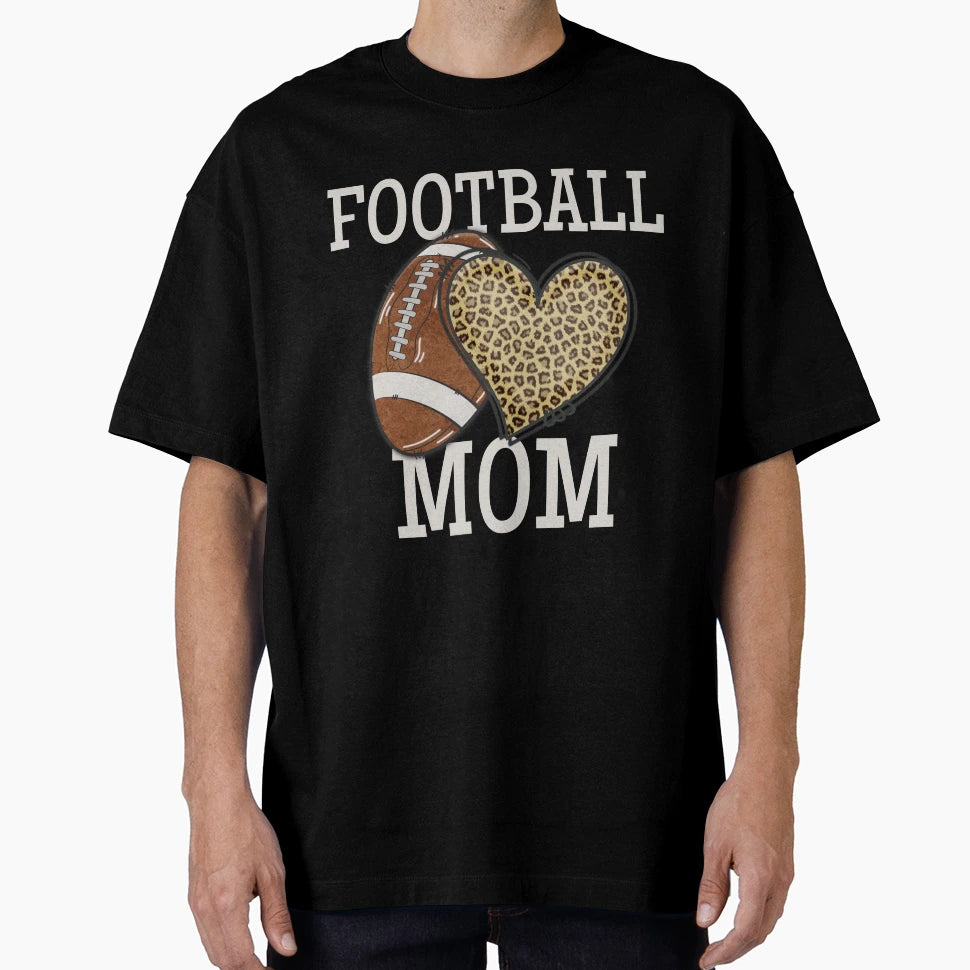 Football Mom Fun American Football T-Shirt - Minimalist Print Men Women - T-Shirt, Sweatshirt, Hoodie