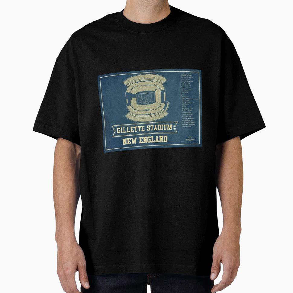 New England Patriots Gillette Stadium T-Shirt - Unique Graphic for Adults - T-Shirt, Sweatshirt, Hoodie