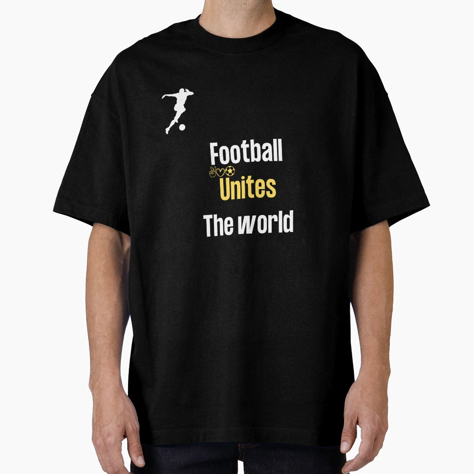 Football Unites World T-Shirt - Custom Art Print for Adults - T-Shirt, Sweatshirt, Hoodie