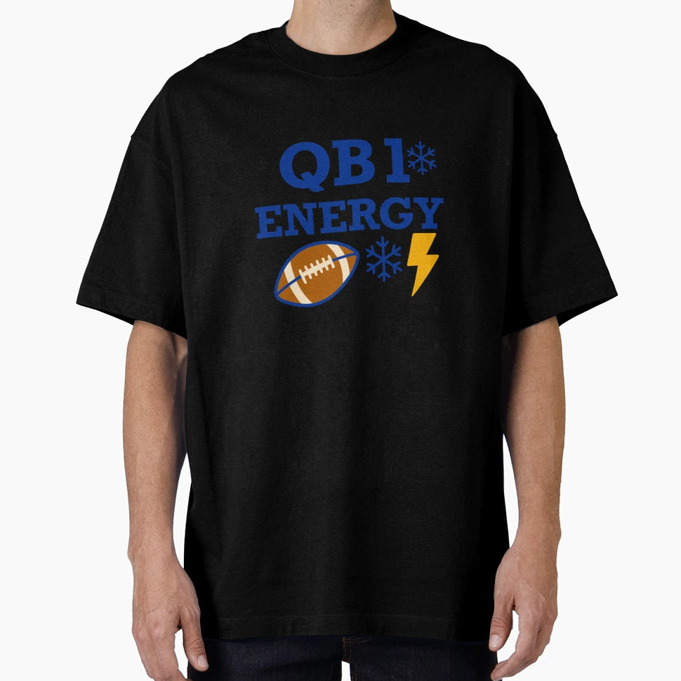 Qb1 Energy Buffalo Football Mafia Fan T-Shirt - Minimalist Print Men Women - T-Shirt, Sweatshirt, Hoodie