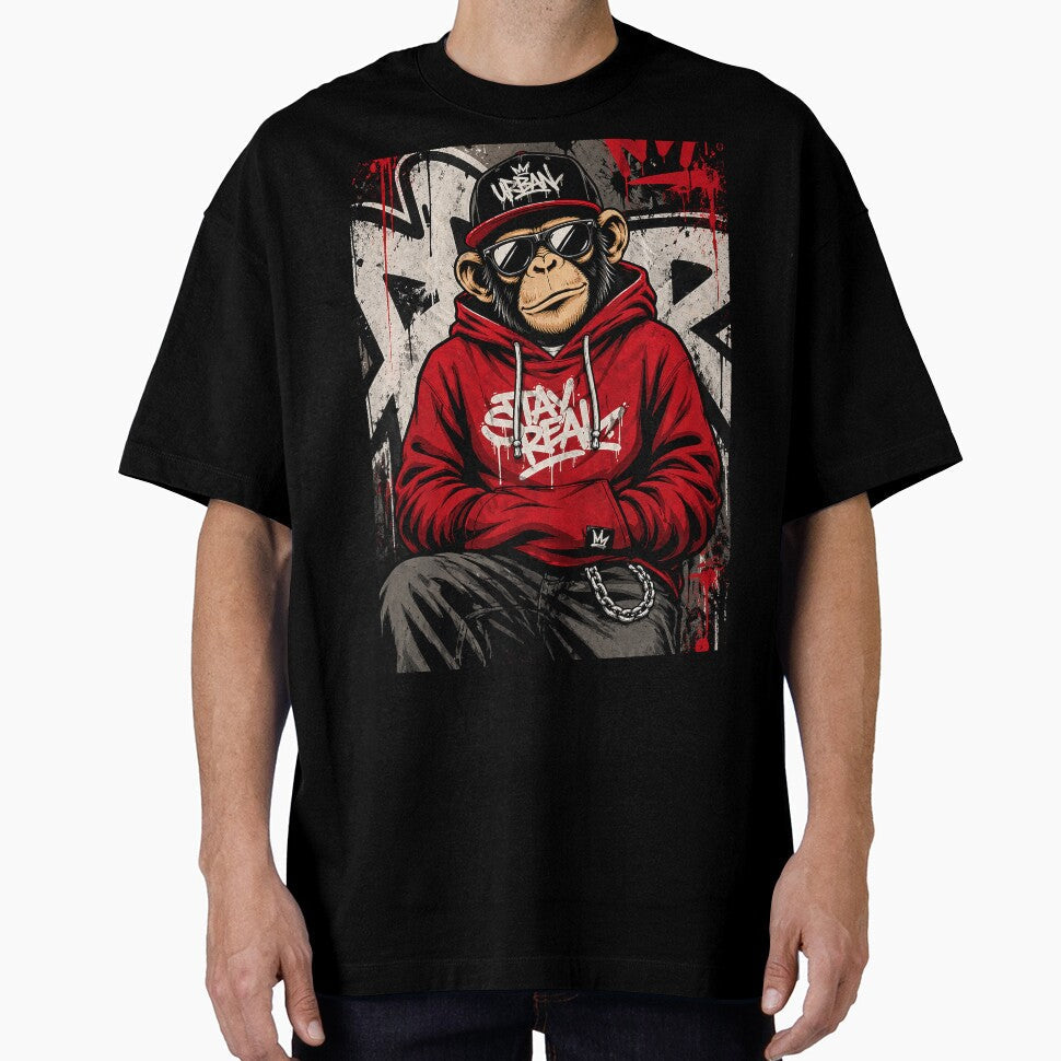 Urban monkey with graffiti style by Imprearte - Adult & Kids T-Shirts, Sweatshirts & Hoodies apparel design preview 1