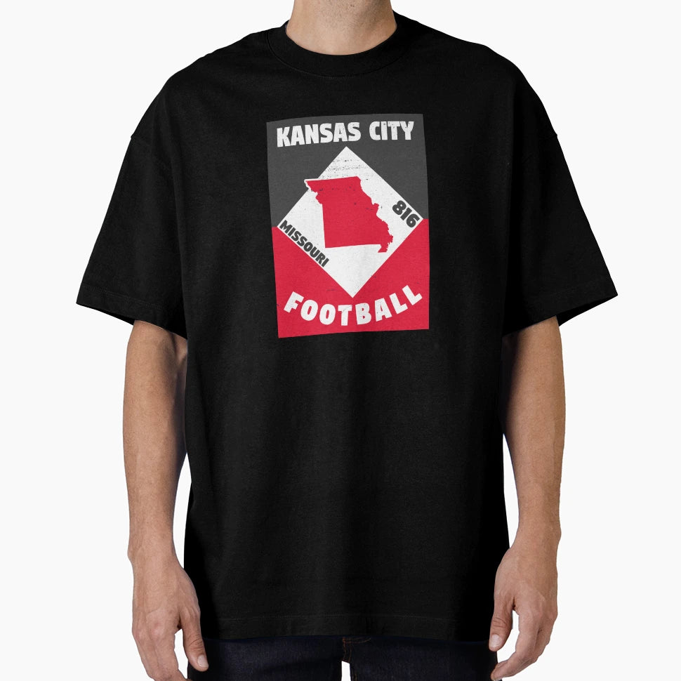 Kansas City Football T-Shirt - Graphic Print Unisex - T-Shirt, Sweatshirt, Hoodie