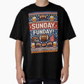 Sunday Funday American Football Knit T-Shirt - Trendy Graphic Unisex - T-Shirt, Sweatshirt, Hoodie