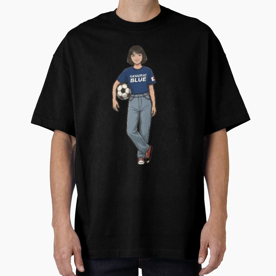 Anime Soccer Supporter Japan Art T-Shirt - Aesthetic Graphic Men Women - T-Shirt, Sweatshirt, Hoodie