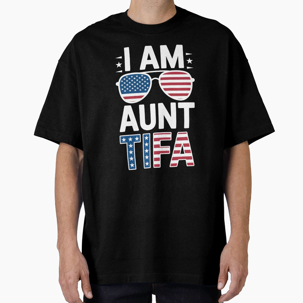 I Am Aunt Tifa T-Shirt - Minimalist Print Men Women - T-Shirt, Sweatshirt, Hoodie
