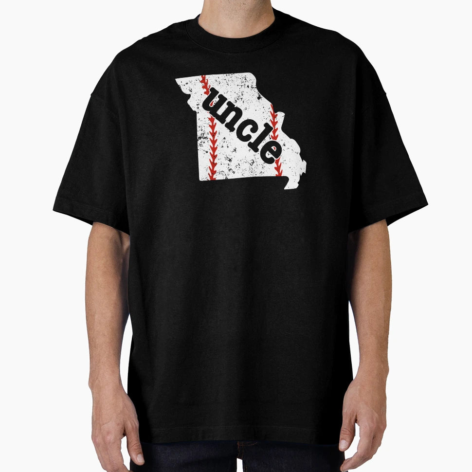 Best Uncle Baseball Missouri Softball T-Shirt - Minimalist Print Unisex - T-Shirt, Sweatshirt, Hoodie