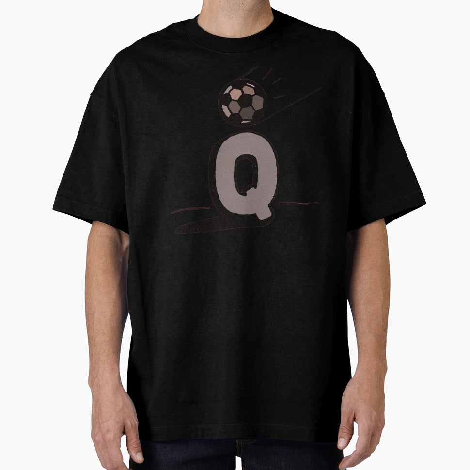 Quick Counter Football Monogram Q T-Shirt - Graphic Print for Adults - T-Shirt, Sweatshirt, Hoodie