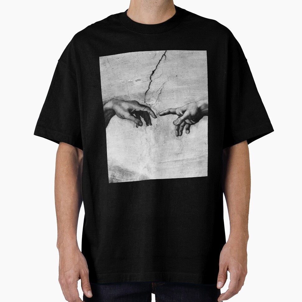 Adam, God, touch and life. by jamiestarr - Adult & Kids T-Shirts, Sweatshirts & Hoodies apparel design preview 1