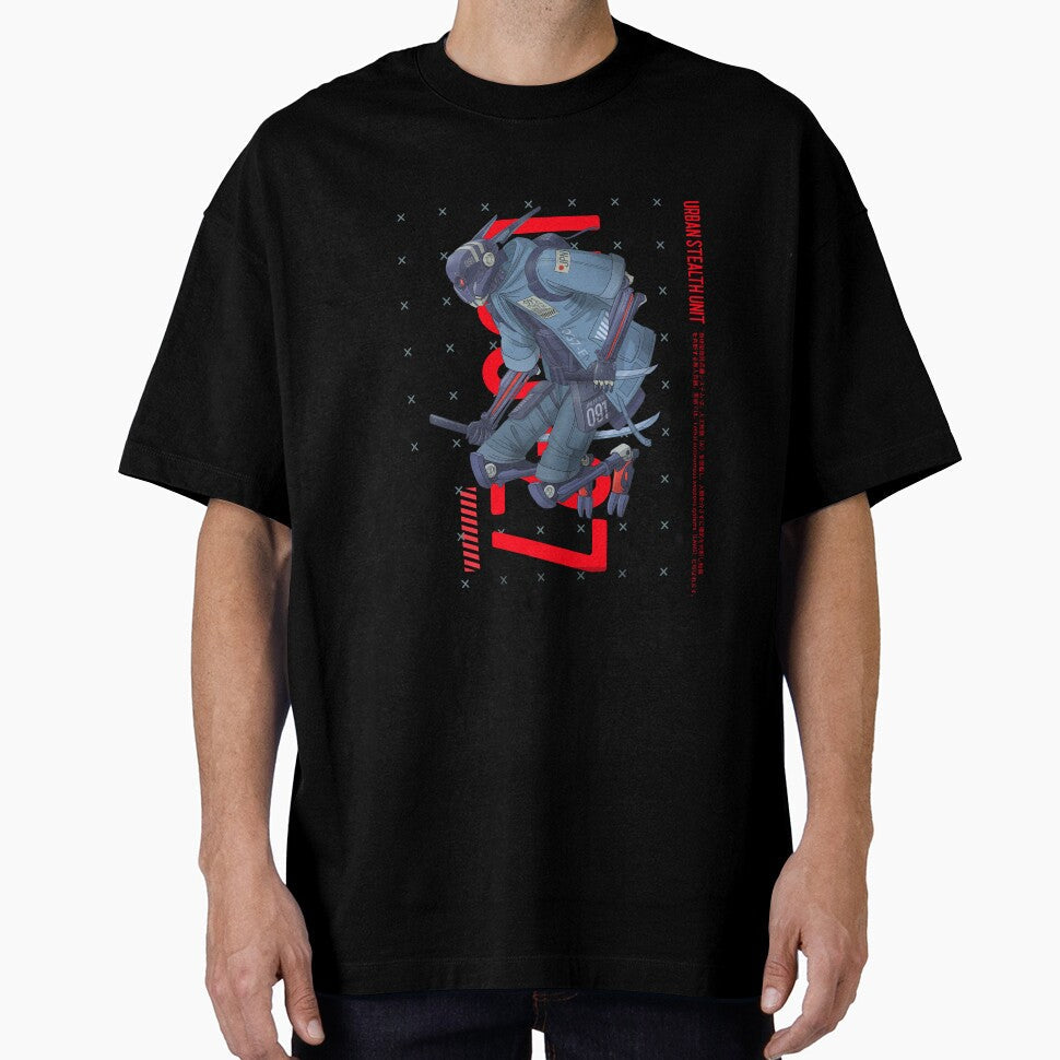 Urban Robot Cool Warrior Essential by Zuuag - Adult & Kids T-Shirts, Sweatshirts & Hoodies apparel design preview 1