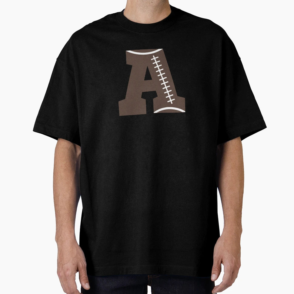 Personalized Football Initial T-Shirt - Trendy Graphic Unisex - T-Shirt, Sweatshirt, Hoodie