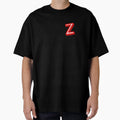 3D Alphabet Letter Z Bold Typography T-Shirt - Graphic Print Unisex - T-Shirt, Sweatshirt, Hoodie
