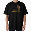Peace Love Football Gift Football T-Shirt - Minimalist Print Unisex - T-Shirt, Sweatshirt, Hoodie