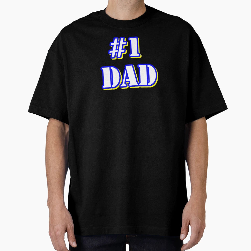 1 Dad T-Shirt - Minimalist Print Men Women - T-Shirt, Sweatshirt, Hoodie