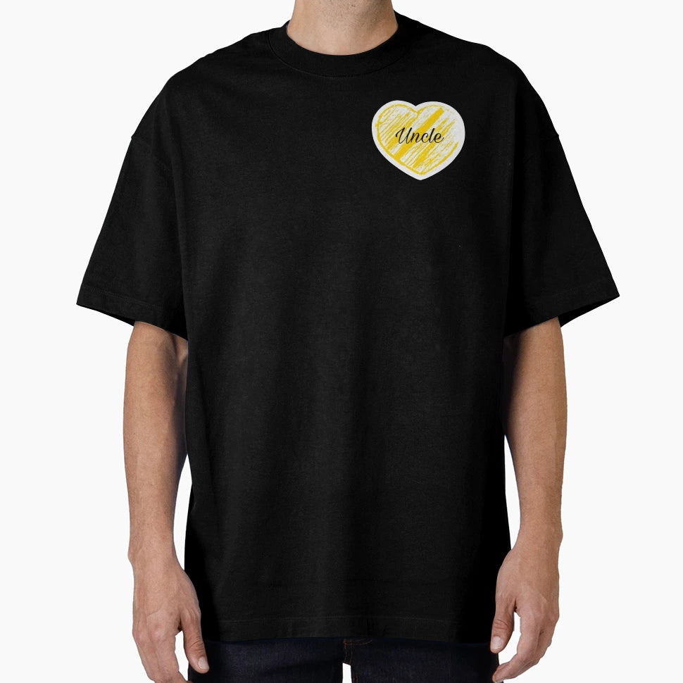 Heart Uncle T-Shirt - Custom Art Print Unisex - T-Shirt, Sweatshirt, Hoodie