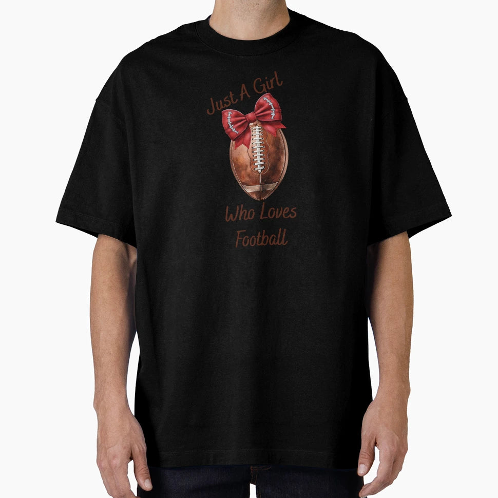 Bow Ball Football Love T-Shirt - Aesthetic Graphic Unisex - T-Shirt, Sweatshirt, Hoodie
