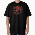 Mom Life Football T-Shirt - Minimalist Print Men Women - T-Shirt, Sweatshirt, Hoodie