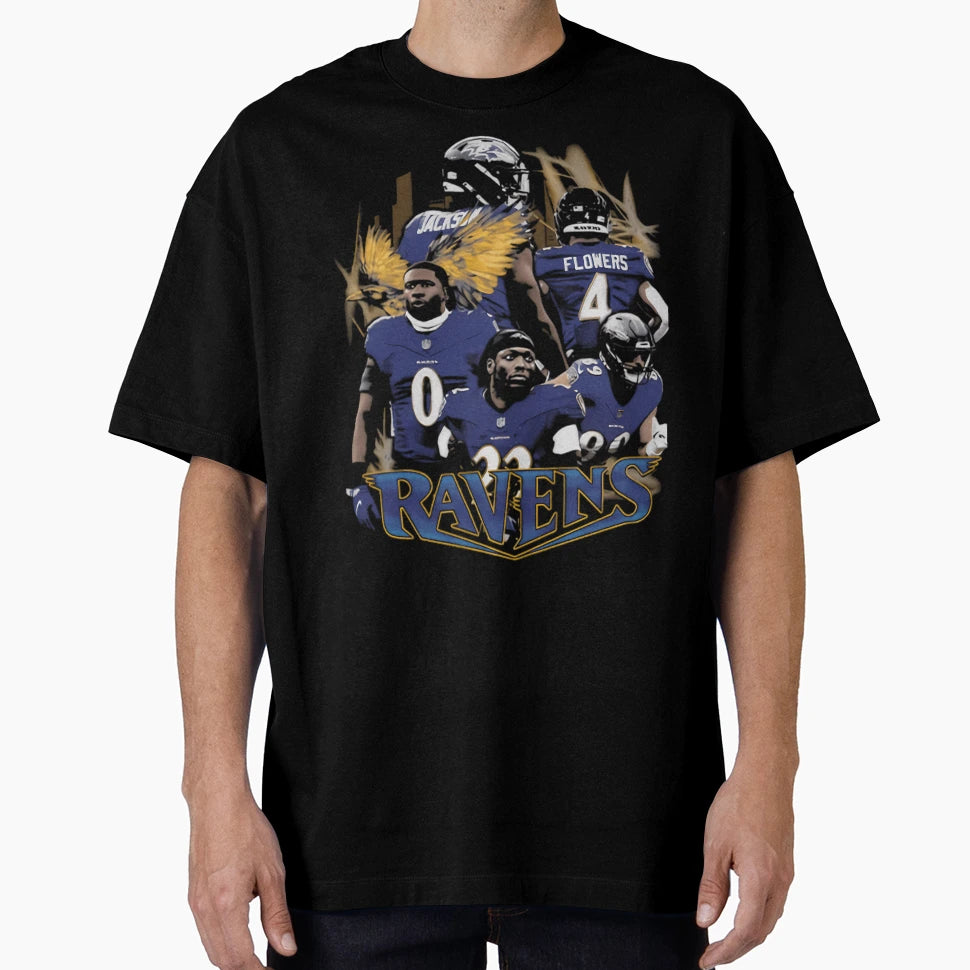 Baltimore Ravens T-Shirt - Aesthetic Graphic for Adults - T-Shirt, Sweatshirt, Hoodie