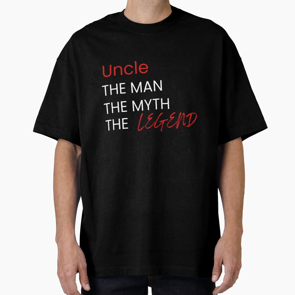 Uncle Myth Legend Red White T-Shirt - Trendy Graphic Unisex - T-Shirt, Sweatshirt, Hoodie