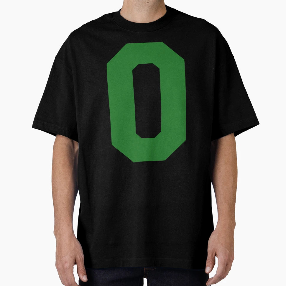 Alphabet Green O Sports Letter O T-Shirt - Novelty Apparel for Adults - T-Shirt, Sweatshirt, Hoodie