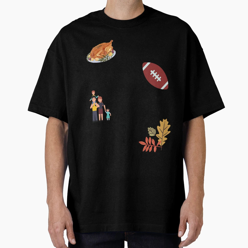 Turkey Football Family Fall T-Shirt - Casual Everyday Wear for Adults - T-Shirt, Sweatshirt, Hoodie