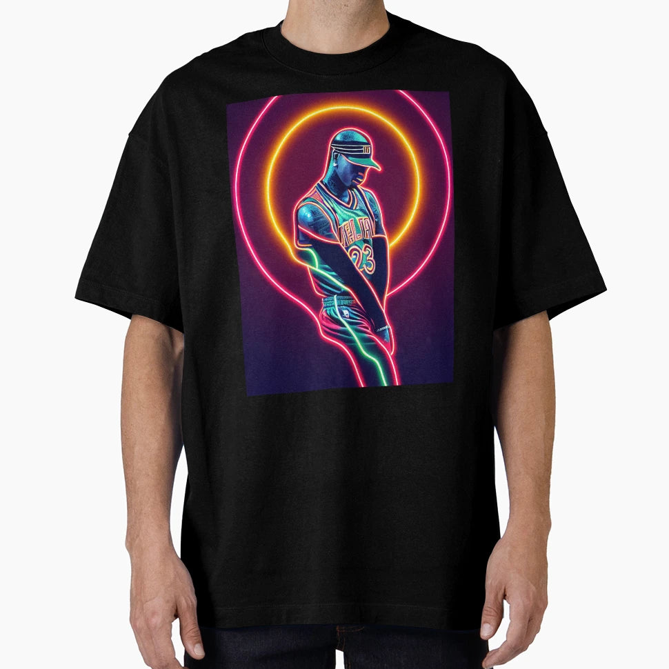 Neon Football Player T-Shirt - Streetwear Style Unisex - T-Shirt, Sweatshirt, Hoodie