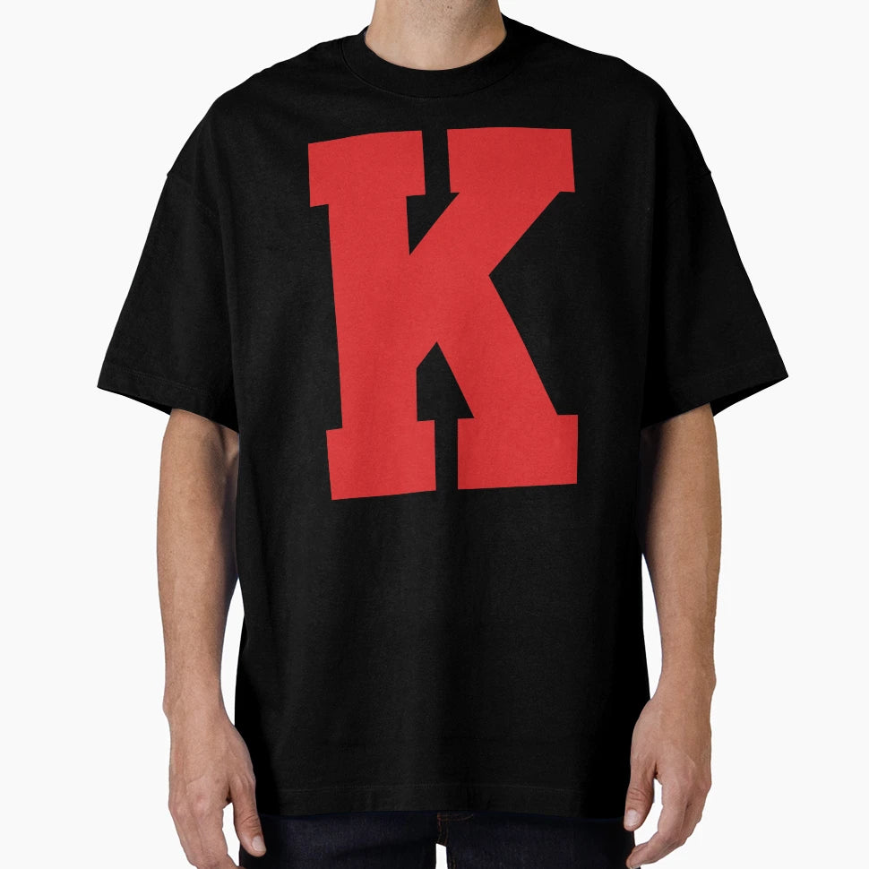 Alphabet Red K Sports Letter K T-Shirt - Novelty Apparel Unisex - T-Shirt, Sweatshirt, Hoodie