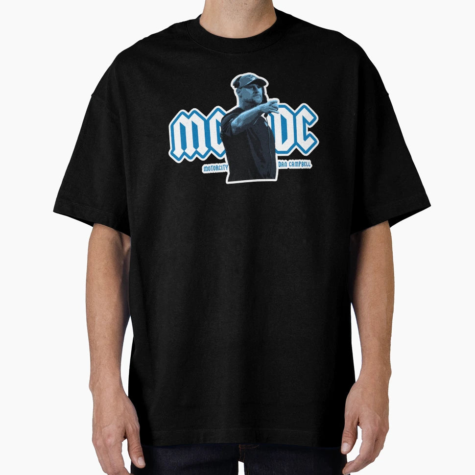 Motor City Dan Campbell Mcdc T-Shirt - Aesthetic Graphic for Adults - T-Shirt, Sweatshirt, Hoodie