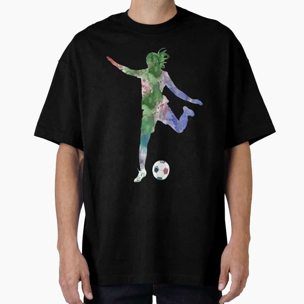 Female Soccer Player T-Shirt - Trendy Graphic Men Women - T-Shirt, Sweatshirt, Hoodie