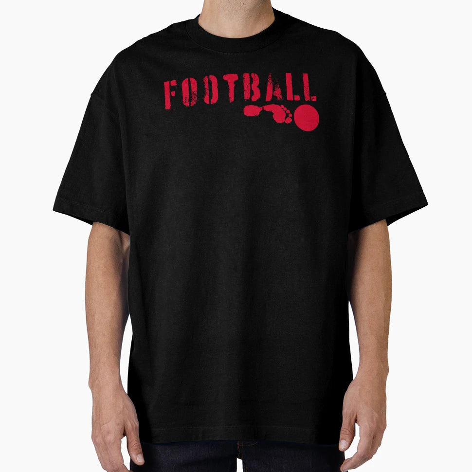 Football Foot And Ball T-Shirt - Custom Art Print Men Women - T-Shirt, Sweatshirt, Hoodie