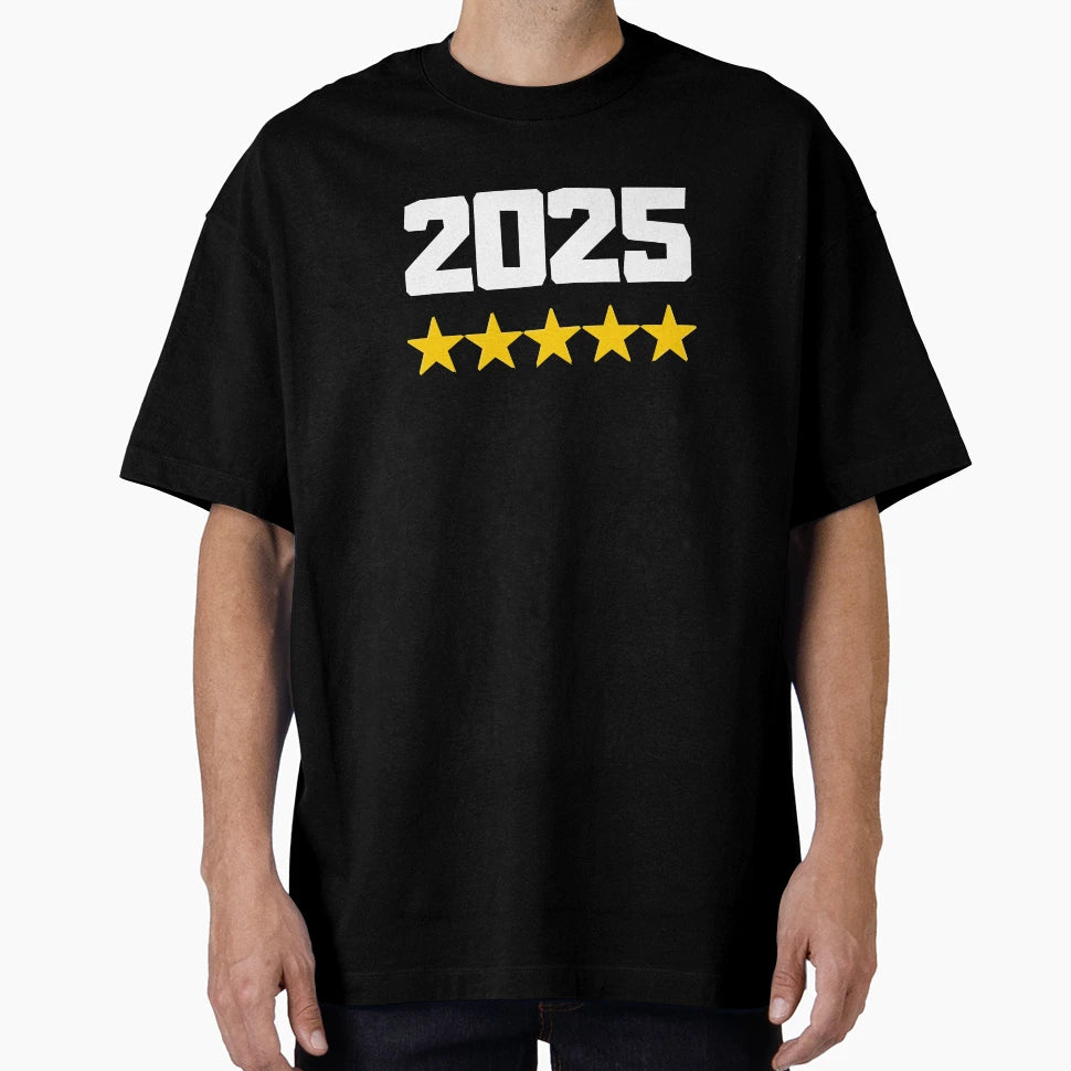 2025 Five Star Year T-Shirt - Aesthetic Graphic Unisex - T-Shirt, Sweatshirt, Hoodie