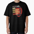 Husband Dad Fantasy Football Legend T-Shirt - Minimalist Print Men Women - T-Shirt, Sweatshirt, Hoodie