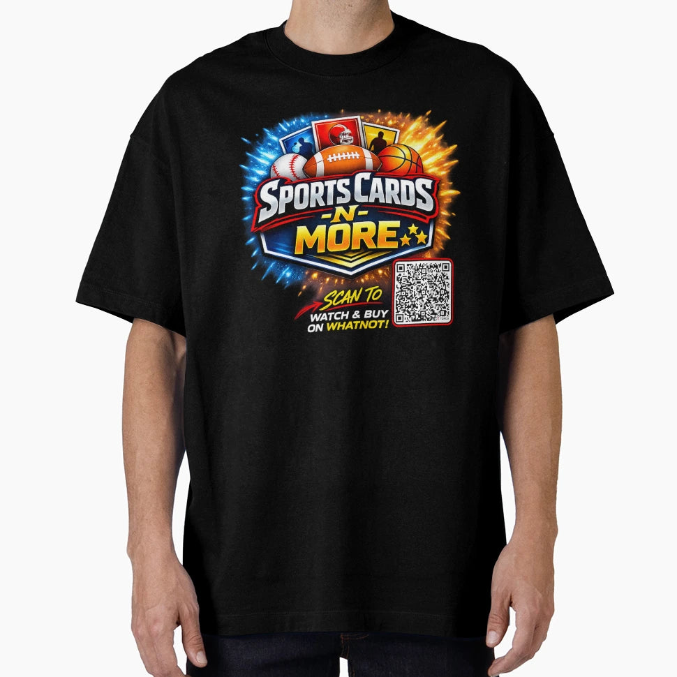 Sports Cards N More Logo W Qr Code T-Shirt - Trendy Graphic Men Women - T-Shirt, Sweatshirt, Hoodie