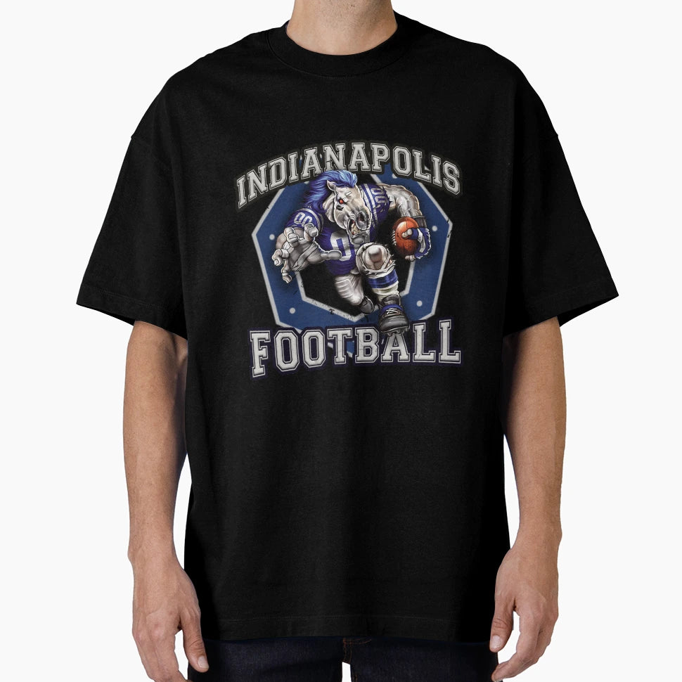 Indianapolis Football T-Shirt - Minimalist Print Men Women - T-Shirt, Sweatshirt, Hoodie