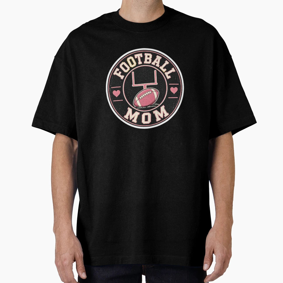 Football Mom Badge T-Shirt - Custom Art Print for Adults - T-Shirt, Sweatshirt, Hoodie