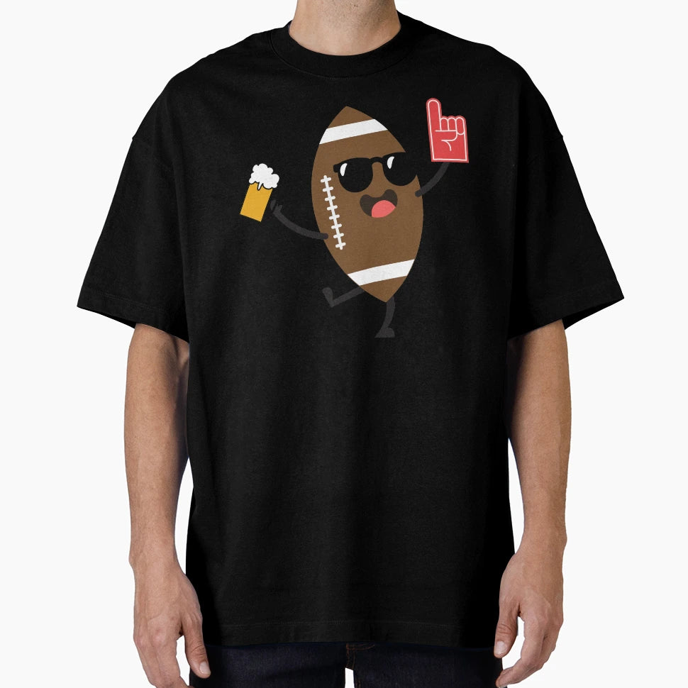 Beer Drinking Football T-Shirt - Unique Graphic for Adults - T-Shirt, Sweatshirt, Hoodie