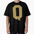 Alphabet Gold Q Sports Letter Q T-Shirt - Fun Novelty Design Men Women - T-Shirt, Sweatshirt, Hoodie