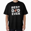 Best Dad Ever Football T-Shirt - Minimalist Print for Adults - T-Shirt, Sweatshirt, Hoodie