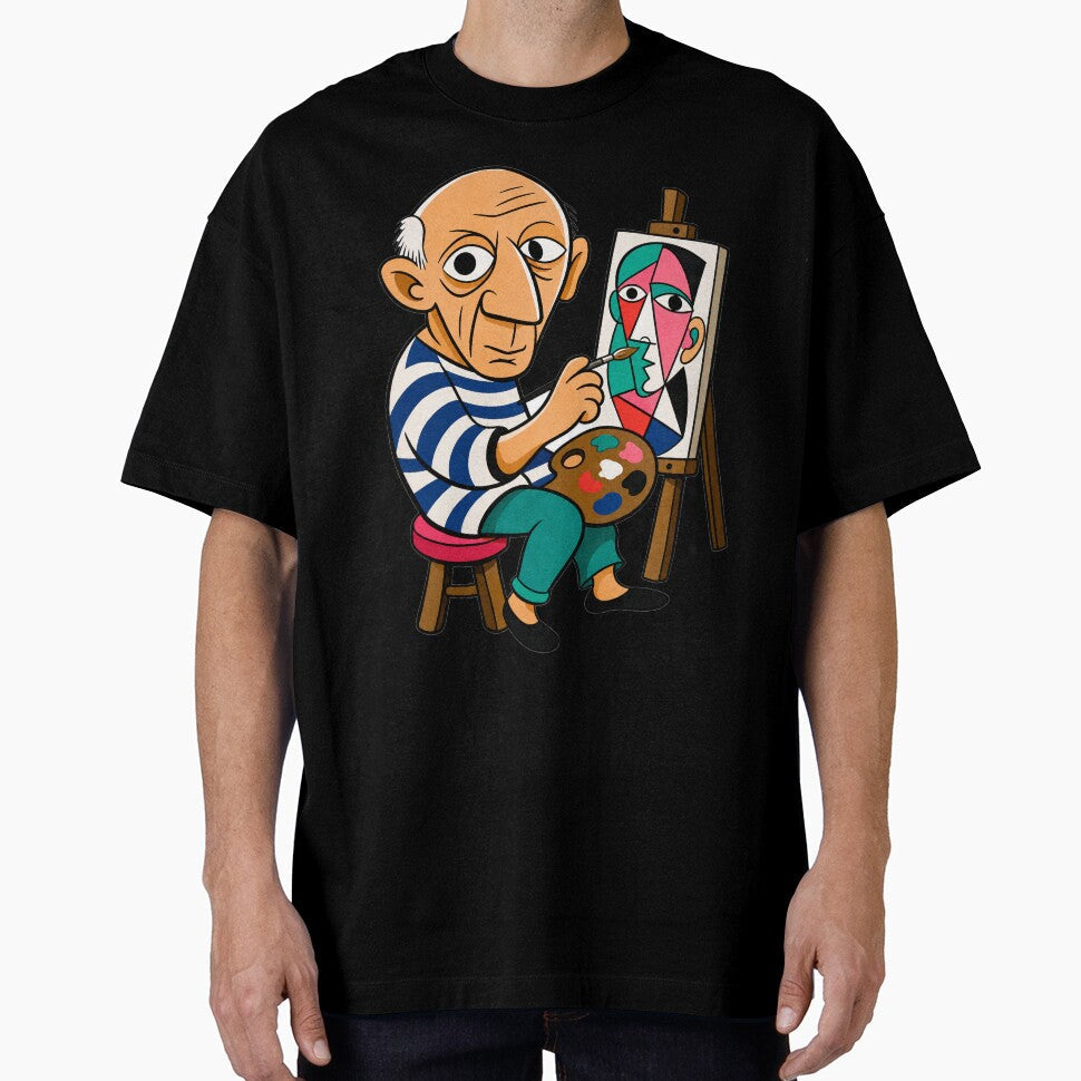 Self-Portrait Picasso by BrambleBox - Adult & Kids T-Shirts, Sweatshirts & Hoodies apparel design preview 1