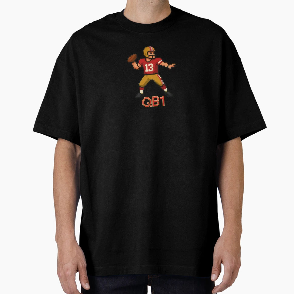 Video Game Football Player Quarterback T-Shirt - Custom Art Print Unisex - T-Shirt, Sweatshirt, Hoodie