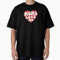 Moms love me red heart aesthetic by stickersxbecca - Adult & Kids T-Shirts, Sweatshirts & Hoodies apparel design preview 1