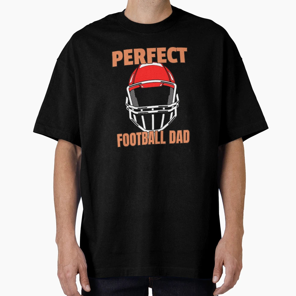 Football Dad American Football Helmet T-Shirt - Minimalist Print for Adults - T-Shirt, Sweatshirt, Hoodie