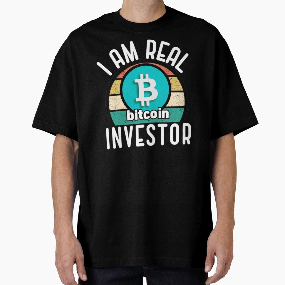 I Am Real Bitcoin Investor T-Shirt - Custom Art Print Unisex - T-Shirt, Sweatshirt, Hoodie
