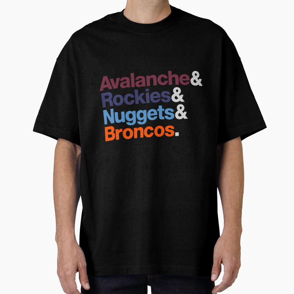 Denver Sports Teams T-Shirt - Streetwear Style Men Women - T-Shirt, Sweatshirt, Hoodie